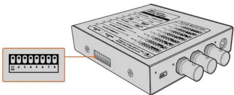 Blackmagic Design Micro Converter HDMI to SDI - 스위치를 사용한 설정 변경 - 1