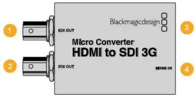 Blackmagic Design Micro Converter HDMI to SDI - Micro Converter HDMI to SDI 3G - 1
