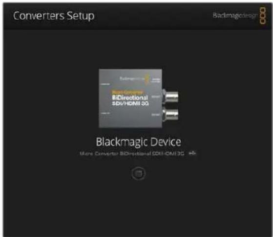 Blackmagic Design Micro Converter HDMI to SDI - Изменение настроек с помощью Blackmagic Converters Setup - 1