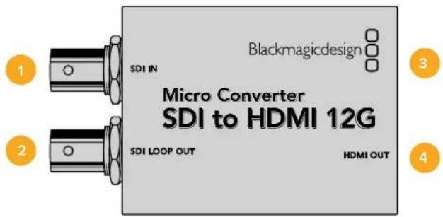Blackmagic Design Micro Converter HDMI to SDI - Micro Converter SDI to HDMI 12G - 1