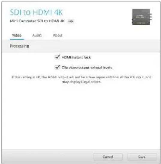 Blackmagic Design Micro Converter HDMI to SDI - 开关设置示例 - 1