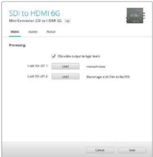 Blackmagic Design Micro Converter HDMI to SDI - Ejemplo de configuración mediante los interruptores - 1