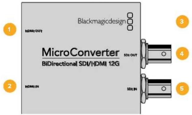 Blackmagic Design Micro Converter HDMI to SDI - Micro Converter BiDirectional SDI/HDMI 12G - 1