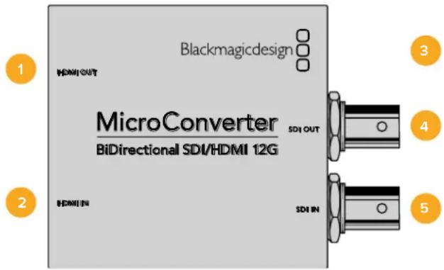 Blackmagic Design Micro Converter HDMI to SDI - Micro Converter BiDirectional SDI/HDMI 12G - 1