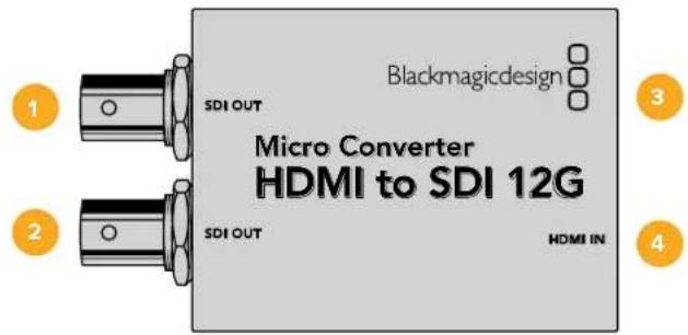 Blackmagic Design Micro Converter HDMI to SDI - Micro Converter HDMI to SDI 12G - 1