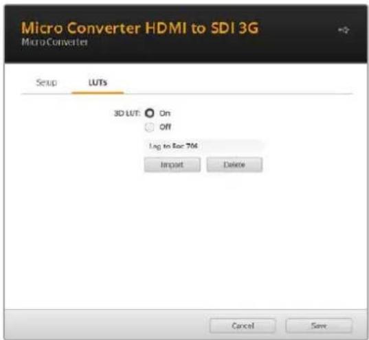 Blackmagic Design Micro Converter HDMI to SDI - LUT - 1