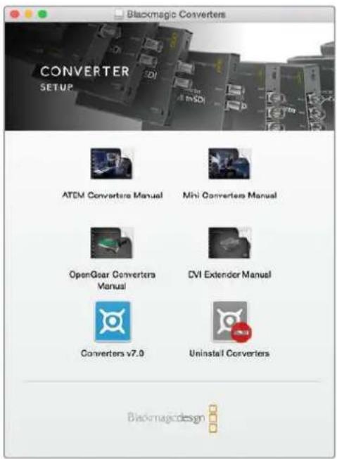 Blackmagic Design Micro Converter HDMI to SDI - 安装Blackmagic Converters Setup软件 - 1
