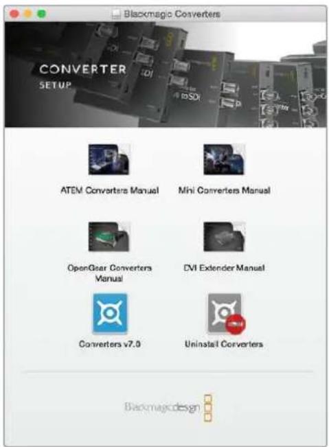 Blackmagic Design Micro Converter HDMI to SDI - Blackmagic Converters Setupのインストール - 1