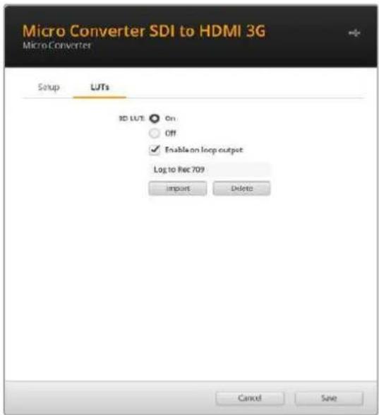 Blackmagic Design Micro Converter HDMI to SDI - LUTs - 1