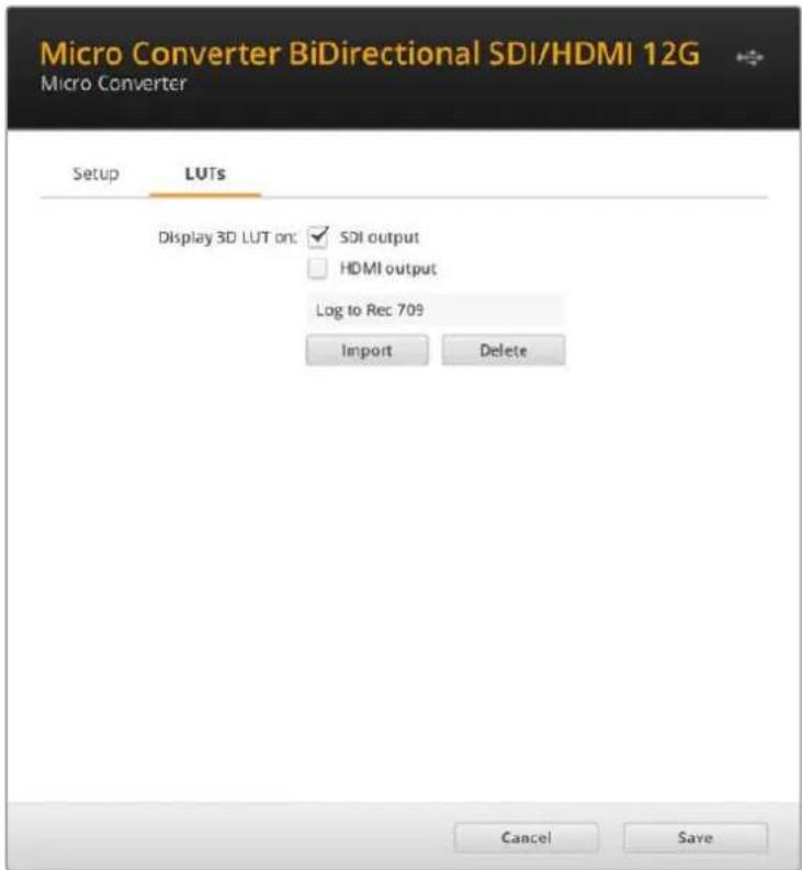 Blackmagic Design Micro Converter HDMI to SDI - LUT - 1