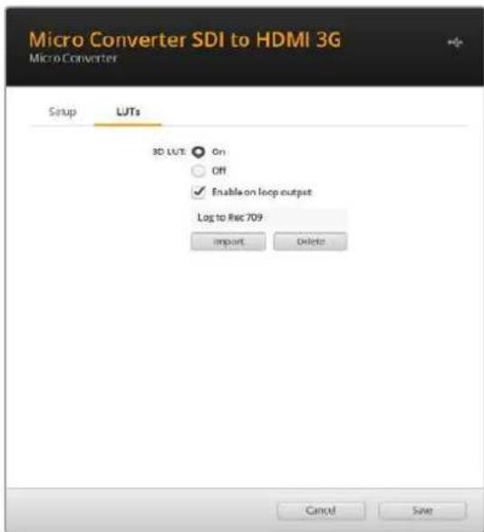 Blackmagic Design Micro Converter HDMI to SDI - LUTs - 1