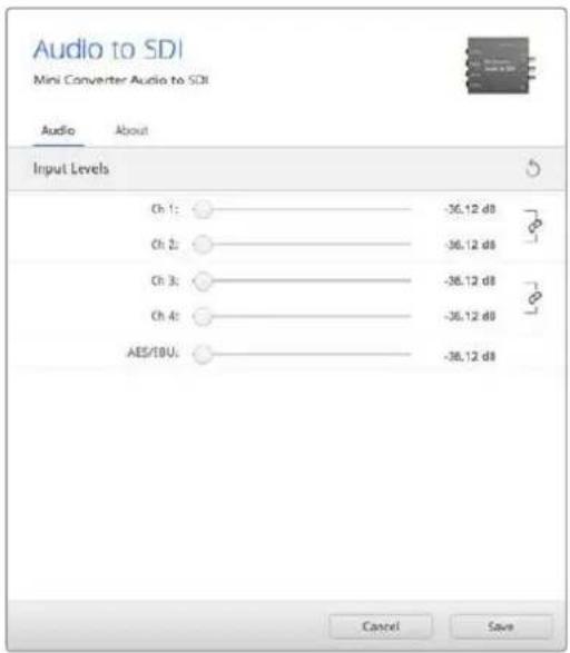 Blackmagic Design Micro Converter HDMI to SDI - 入力レベルメニューInput Levels) - 1