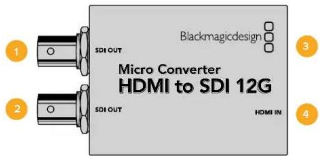 Blackmagic Design Micro Converter HDMI to SDI - Micro Converter HDMI to SDI 12G - 1
