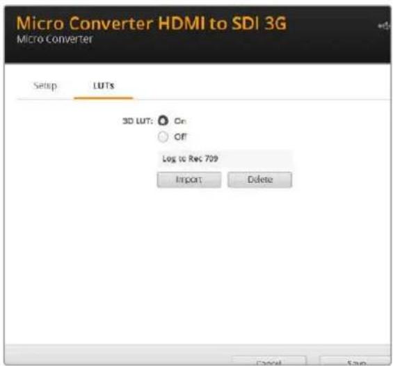 Blackmagic Design Micro Converter HDMI to SDI - LUT - 1