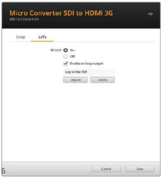 Blackmagic Design Micro Converter HDMI to SDI - LUT - 1
