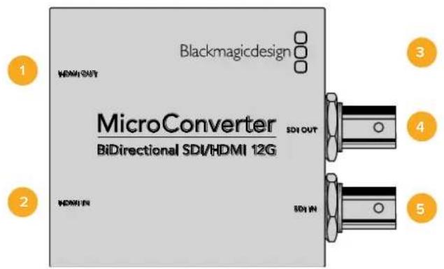 Blackmagic Design Micro Converter HDMI to SDI - Micro Converter BiDirectional SDI/HDMI 12G - 1