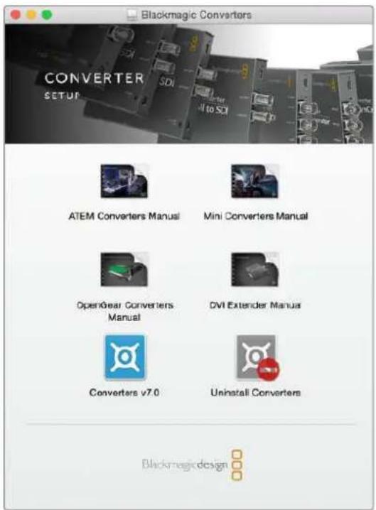 Blackmagic Design Micro Converter HDMI to SDI - Installare Blackmagic Converter Setup - 1