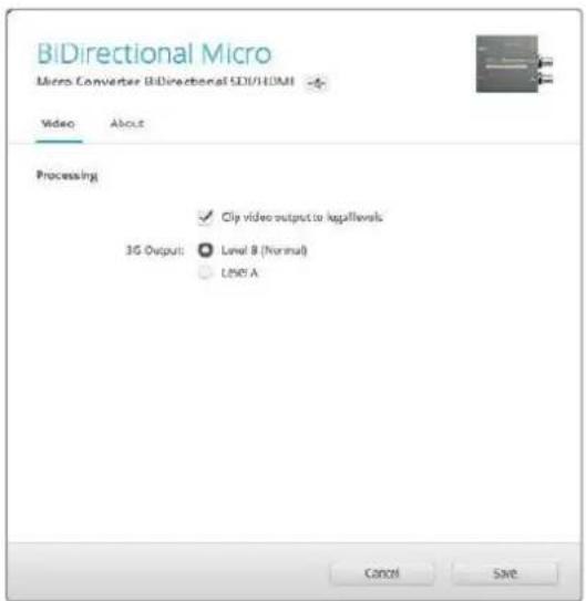 Blackmagic Design Micro Converter HDMI to SDI - Настройки утилиты Blackmagic Converters Setup - 1