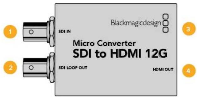 Blackmagic Design Micro Converter HDMI to SDI - Micro Converter SDI to HDMI 12G - 1