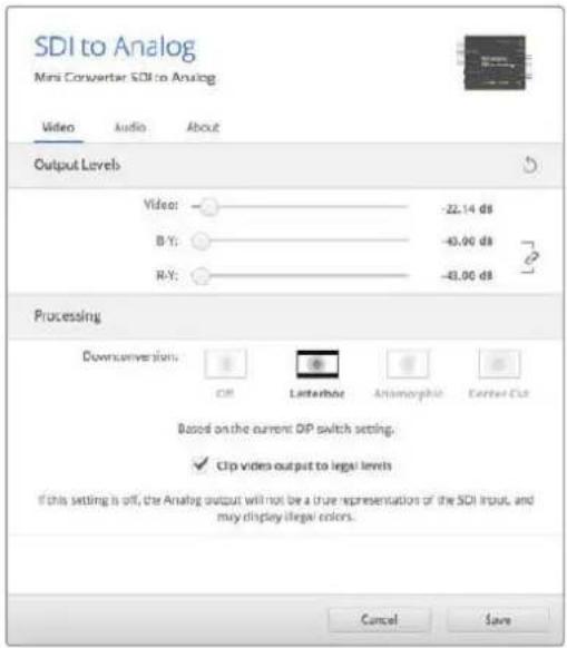 Blackmagic Design Micro Converter HDMI to SDI - Blackmagic Converters Setup Settings - 1