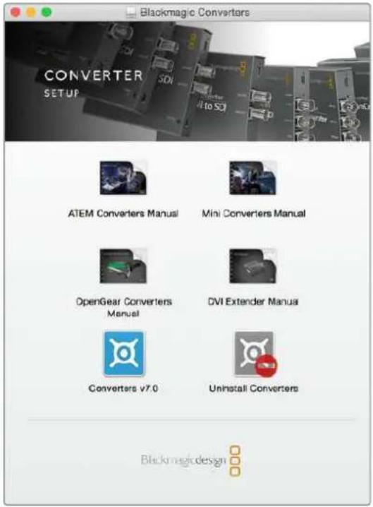 Blackmagic Design Micro Converter HDMI to SDI - Installer le Blackmagic Converters Setup - 1