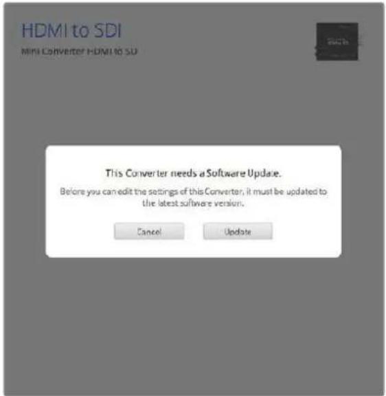 Blackmagic Design Micro Converter HDMI to SDI - Aktualisieren der Produktsoftware - 1