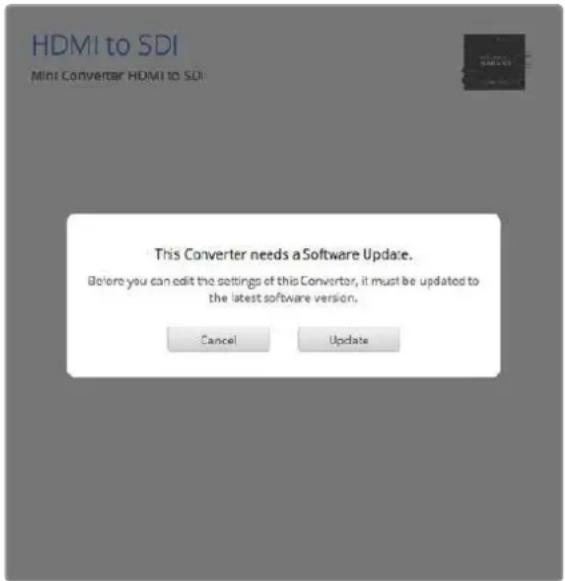 Blackmagic Design Micro Converter HDMI to SDI - Actualización del dispositivo - 1