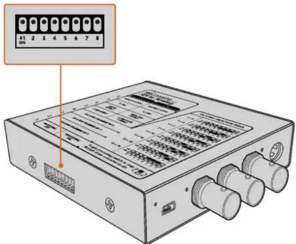 Blackmagic Design Micro Converter HDMI to SDI - Changing Settings using Switches - 1