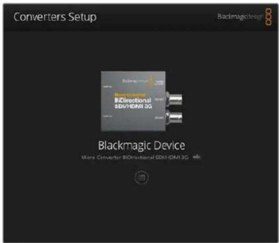 Blackmagic Design Micro Converter HDMI to SDI - Cambiare le impostazioni con Blackmagic Converter Setup - 1