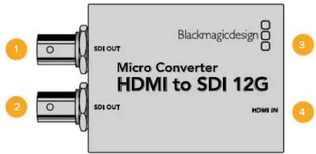 Blackmagic Design Micro Converter HDMI to SDI - Micro Converter HDMI to SDI 12G - 1