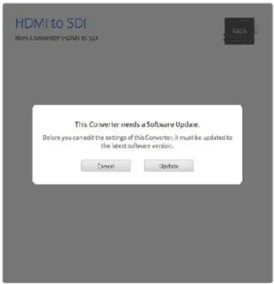 Blackmagic Design Micro Converter HDMI to SDI - Updating the Internal Software - 1
