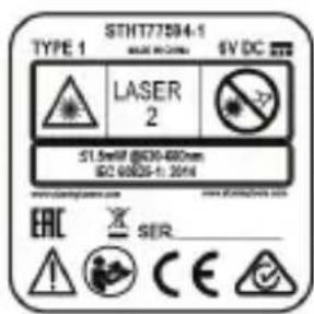 STANLEY SLL360 - Waarschuwingslabels - 2