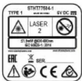 STANLEY SLL360 - Oznaczenia ostrzejagawcze - 1