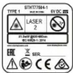 STANLEY SLL360 - Waarschuwingslabels - 1