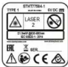 STANLEY SLL360 - Etichete de avertizare - 1