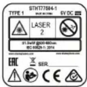 STANLEY SLL360 - Etichette di avverenza - 1