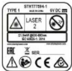 STANLEY SLL360 - Etiquetas de advertencia - 2