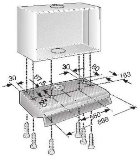 CONSTRUCTA CD10350 - Montaje de la campana en un armario superior - 3