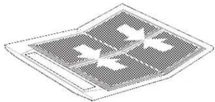 CONSTRUCTA CD10350 - Retrait et mise en place des filtres à graisse en métal (Voir le retrait et la mise en place du filtre à graisse en feutre): - 1