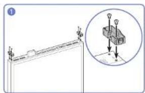 SAMSUNG OM46N - Installation du cache supérieur - 1