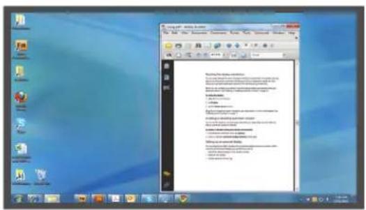 Motion Computing F5te - Affichage miroir - 1
