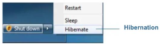 Motion Computing F5te - Mise de la tablette en mode Hibernation - 1