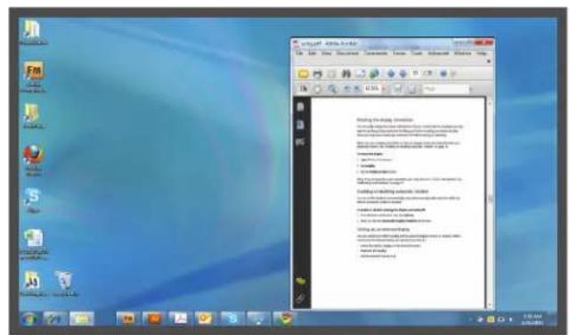 Motion Computing F5te - Affichage miroir - 2
