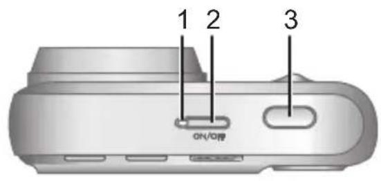 HP PhotoSmart M440 - Partes superior y posterior de la webcam - 1