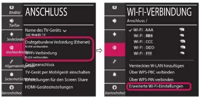 LG 43UM7400PLB - Behebung von Netzwerkproblemen - 2