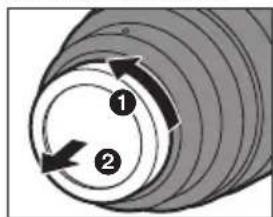 PANASONIC Lumix HX1025PP - Colocar la lente - 1