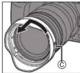 PANASONIC Lumix HX1025PP - Removing the lens hood - 3