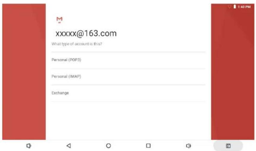 DENVER TAQ10253 - Création manuelle d'un compte e-mail - 1