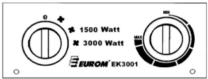 Euromac EK3001 - Bedienungspult EK3001: - 1