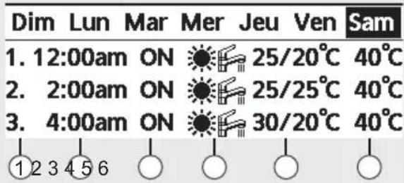 PANASONIC WHUD07JE5 - [Exemple d'une programmation horloge] - 1